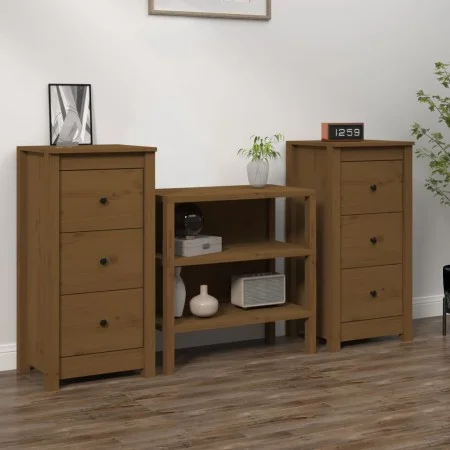 Sideboards 2 Stück Massivholz Kiefer honigbraun 40x35x80 cm von vidaXL, Sideboards - Ref: Foro24-813746, Preis: 97,07 €, Raba...