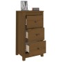 Aparadores 2 uds madera maciza de pino marrón miel 40x35x80 cm de vidaXL, Aparadores - Ref: Foro24-813746, Precio: 97,07 €, D...