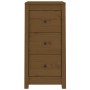 Aparadores 2 uds madera maciza de pino marrón miel 40x35x80 cm de vidaXL, Aparadores - Ref: Foro24-813746, Precio: 97,07 €, D...