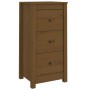 Aparadores 2 uds madera maciza de pino marrón miel 40x35x80 cm de vidaXL, Aparadores - Ref: Foro24-813746, Precio: 97,07 €, D...