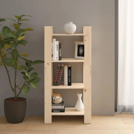 Massives Holzregal/Trennwand 60x35x125 cm von vidaXL, Bücherregale und Regale - Ref: Foro24-813884, Preis: 42,39 €, Rabatt: %