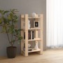 Estantería/divisor de espacios madera maciza 60x35x125 cm by vidaXL, Bookcases and shelves - Ref: Foro24-813884, Price: 42,39...