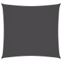 Toldo de vela cuadrado tela oxford gris antracita 3x3 m