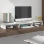 Monitorständer aus massivem weißem Kiefernholz, 80 x 24 x 10,5 cm von vidaXL, TV-Möbel - Ref: Foro24-813940, Preis: 32,94 €, ...
