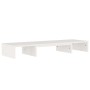 Soporte de monitor madera maciza de pino blanco 80x24x10,5 cm de vidaXL, Muebles TV - Ref: Foro24-813940, Precio: 33,38 €, De...