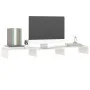 Solid white pine wood monitor stand 80x24x10.5 cm by vidaXL, TV Furniture - Ref: Foro24-813940, Price: 32,94 €, Discount: %