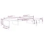 Monitorständer aus massivem weißem Kiefernholz, 80 x 24 x 10,5 cm von vidaXL, TV-Möbel - Ref: Foro24-813940, Preis: 32,94 €, ...