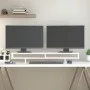 Monitorständer aus massivem weißem Kiefernholz, 100 x 27 x 14 cm von vidaXL, Computersockel und -erhöhungen - Ref: Foro24-814...