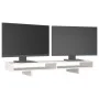 Monitorständer aus massivem weißem Kiefernholz, 100 x 27 x 14 cm von vidaXL, Computersockel und -erhöhungen - Ref: Foro24-814...