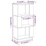 Regal/Raumteiler aus grauem Kiefernholz, 51 x 25 x 101 cm von vidaXL, Bücherregale und Regale - Ref: Foro24-814036, Preis: 45...