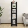 Estantería/divisor de espacios madera pino negro 41x35x160 cm by vidaXL, Bookcases and shelves - Ref: Foro24-813873, Price: 5...