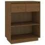 Solid pine wood honey brown console table 60x34x75 cm by vidaXL, Sideboards - Ref: Foro24-813837, Price: 66,34 €, Discount: %
