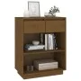 Mesa consola de madera maciza de pino marrón miel 60x34x75 cm de vidaXL, Aparadores - Ref: Foro24-813837, Precio: 65,57 €, De...