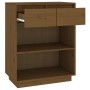 Solid pine wood honey brown console table 60x34x75 cm by vidaXL, Sideboards - Ref: Foro24-813837, Price: 66,34 €, Discount: %