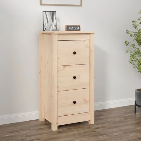 Solid pine wood sideboard 40x35x80 cm by vidaXL, Sideboards - Ref: Foro24-813739, Price: 73,43 €, Discount: %