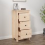 Solid pine wood sideboard 40x35x80 cm by vidaXL, Sideboards - Ref: Foro24-813739, Price: 74,49 €, Discount: %
