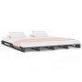 Gray solid pine wood pallet bed King Size 150x200 cm by vidaXL, Beds and slatted bases - Ref: Foro24-821399, Price: 184,50 €,...