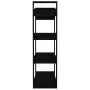 Estantería/divisor de espacios madera pino negro 80x35x125 cm de vidaXL, Librerías y estanterías - Ref: Foro24-813908, Precio...