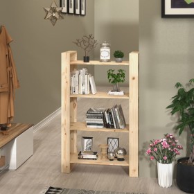Solid pine wood shelf/space divider 80x35x125 cm by vidaXL, Bookcases and shelves - Ref: Foro24-813904, Price: 60,10 €, Disco...