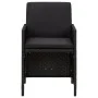Garten Esstischgarnitur 5 tlg. mit Kissen schwarz synthetisches Rattan von vidaXL, Gartensets - Ref: Foro24-3095519, Preis: 3...
