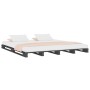 Gray solid pine wood pallet bed King Size 150x200 cm by vidaXL, Beds and slatted bases - Ref: Foro24-821399, Price: 184,50 €,...