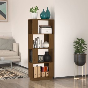 Honey brown pine wood shelf/space divider 51x25x132cm by vidaXL, Bookcases and shelves - Ref: Foro24-814042, Price: 55,77 €, ...
