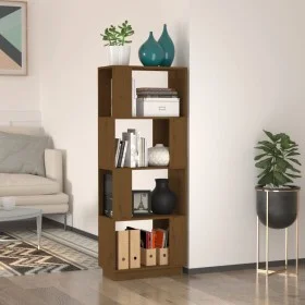 Honey brown pine wood shelf/space divider 51x25x132cm by vidaXL, Bookcases and shelves - Ref: Foro24-814042, Price: 55,04 €, ...