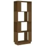 Honey brown pine wood shelf/space divider 51x25x132cm by vidaXL, Bookcases and shelves - Ref: Foro24-814042, Price: 55,04 €, ...