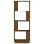 Honey brown pine wood shelf/space divider 51x25x132cm by vidaXL, Bookcases and shelves - Ref: Foro24-814042, Price: 55,04 €, ...