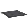 Cojines silla de jardín 4 uds tela Oxford antracita 50x50x4 cm