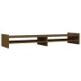 Solid pine wood monitor stand in honey brown color, 100x27x15 cm. by vidaXL, Computer bases and risers - Ref: Foro24-814027, ...