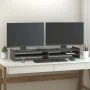 Monitor stand solid gray pine wood 100x27x15 cm by vidaXL, Computer bases and risers - Ref: Foro24-814026, Price: 40,16 €, Di...