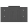 Monitor stand solid gray pine wood 100x27x15 cm by vidaXL, Computer bases and risers - Ref: Foro24-814026, Price: 40,16 €, Di...