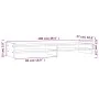 Monitor stand solid gray pine wood 100x27x15 cm by vidaXL, Computer bases and risers - Ref: Foro24-814026, Price: 40,16 €, Di...
