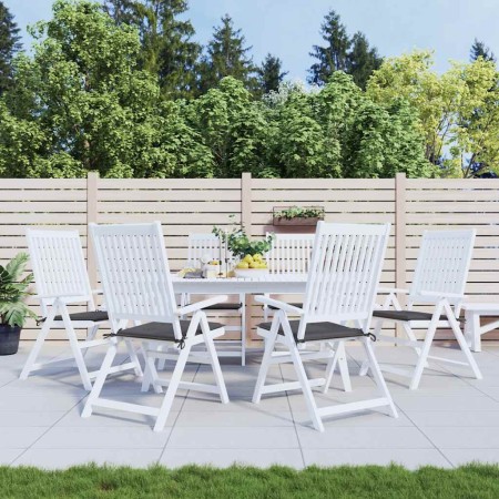 Cojines silla de jardín 6 uds tela Oxford antracita 50x50x4 cm