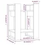 Honey brown pine shelf/space divider 41x35x57 cm by vidaXL, Bookcases and shelves - Ref: Foro24-813857, Price: 28,70 €, Disco...