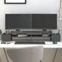 Monitor stand solid gray pine wood 100x27.5x15 cm by vidaXL, Computer bases and risers - Ref: Foro24-813971, Price: 35,21 €, ...
