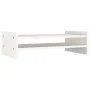 Solid white pine wood monitor stand 50x27x15 cm by vidaXL, Computer bases and risers - Ref: Foro24-814020, Price: 26,21 €, Di...