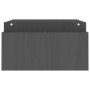 Monitor stand solid gray pine wood 100x27.5x15 cm by vidaXL, Computer bases and risers - Ref: Foro24-813971, Price: 41,88 €, ...