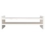 Solid white pine wood monitor stand 50x27x15 cm by vidaXL, Computer bases and risers - Ref: Foro24-814020, Price: 26,70 €, Di...