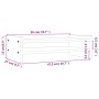 Solid white pine wood monitor stand 50x27x15 cm by vidaXL, Computer bases and risers - Ref: Foro24-814020, Price: 26,70 €, Di...