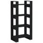 Black solid wood shelving/space divider 60x35x125 cm by vidaXL, Bookcases and shelves - Ref: Foro24-813888, Price: 52,91 €, D...