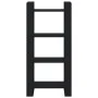 Black solid wood shelving/space divider 60x35x125 cm by vidaXL, Bookcases and shelves - Ref: Foro24-813888, Price: 52,91 €, D...