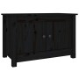 Armario zapatero de madera maciza de pino negro 70x38x45,5 cm de vidaXL, Zapateros y organizadores de calzado - Ref: Foro24-8...