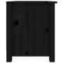 Armario zapatero de madera maciza de pino negro 70x38x45,5 cm de vidaXL, Zapateros y organizadores de calzado - Ref: Foro24-8...