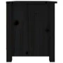 Solid black pine wood shoe cabinet 70x38x45.5 cm by vidaXL, Shoe racks and shoe organizers - Ref: Foro24-813783, Price: 56,34...