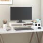 Solid white pine wood monitor stand 60x27x14 cm by vidaXL, Computer bases and risers - Ref: Foro24-814000, Price: 34,75 €, Di...