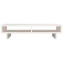Solid white pine wood monitor stand 60x27x14 cm by vidaXL, Computer bases and risers - Ref: Foro24-814000, Price: 34,75 €, Di...