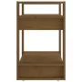 Regal/Raumteiler aus honigbraunem Kiefernholz 60x35x57 cm von vidaXL, Bücherregale und Regale - Ref: Foro24-813877, Preis: 34...