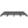 Graues Palettenbett aus massivem Kiefernholz, King Size, 150 x 200 cm von vidaXL, Betten und Lattenroste - Ref: Foro24-821399...